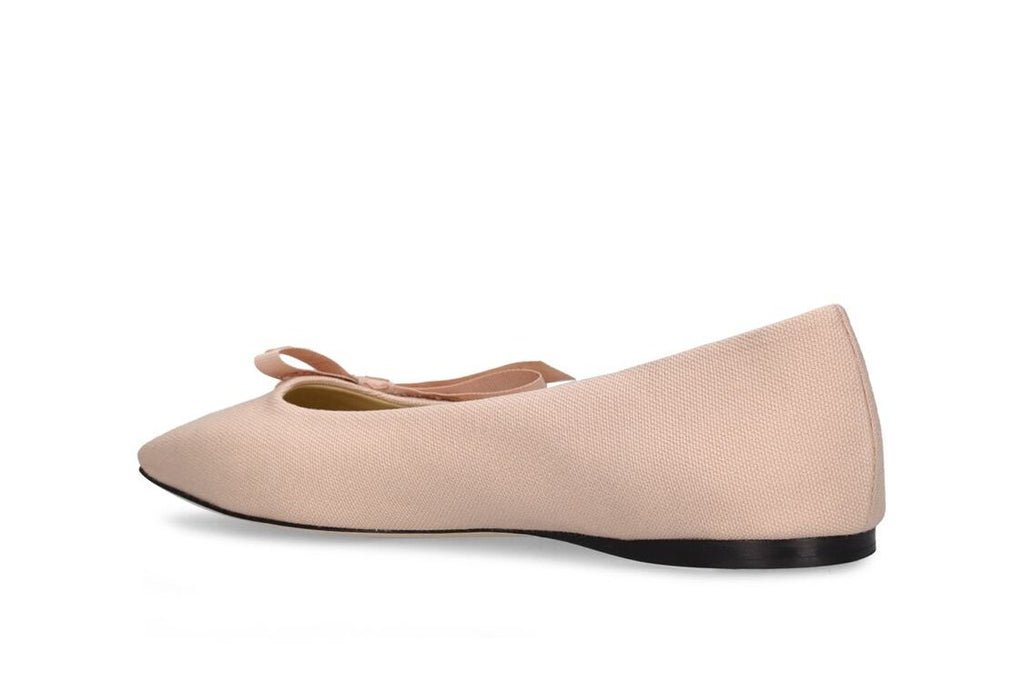 Jimmy Choo Jimmy Choo 10mm Veda linen ballerina flats - Size: UK 7 Flats | Shop From The Mirage