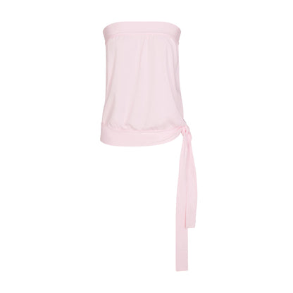 Cotton Jersey Tie Side Tube Top