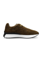 Brown Sprint Runner Lace-Up Sneakers
