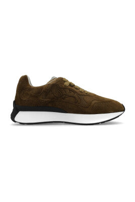 Brown Sprint Runner Lace-Up Sneakers