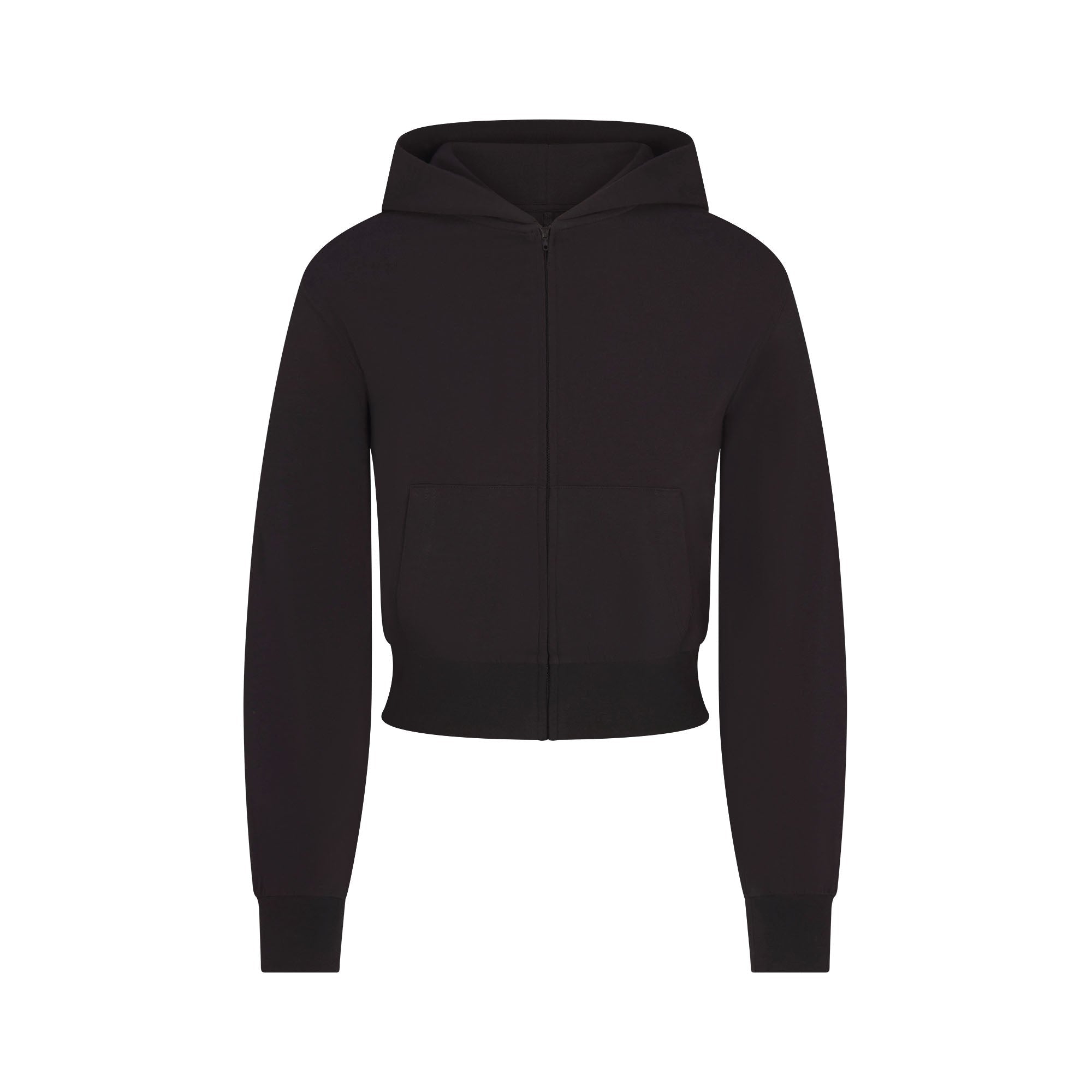 Cotton Jersey Zip Up Hoodie