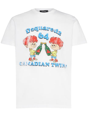 Dsquared2 Canadian Twins printed cotton t-shirt