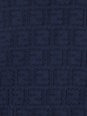 Fendi Blue Crewneck T-Shirt with All-Over FF Logo Embroidery in Cotton Man