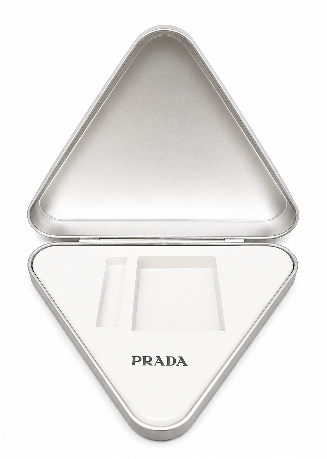 Rare Prada Beauty Vip Green Suede Large Triangle Pouch Case Collectable
