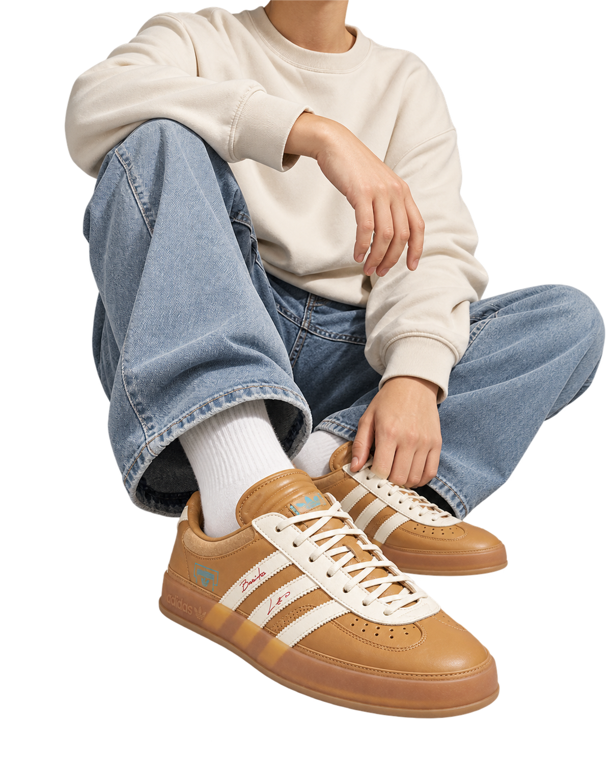 Adidas Bad Bunny x Lionel Messi x Gazelle Indoor 'Cardboard'