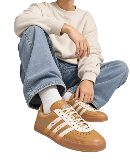 Adidas Bad Bunny x Lionel Messi x Gazelle Indoor 'Cardboard'