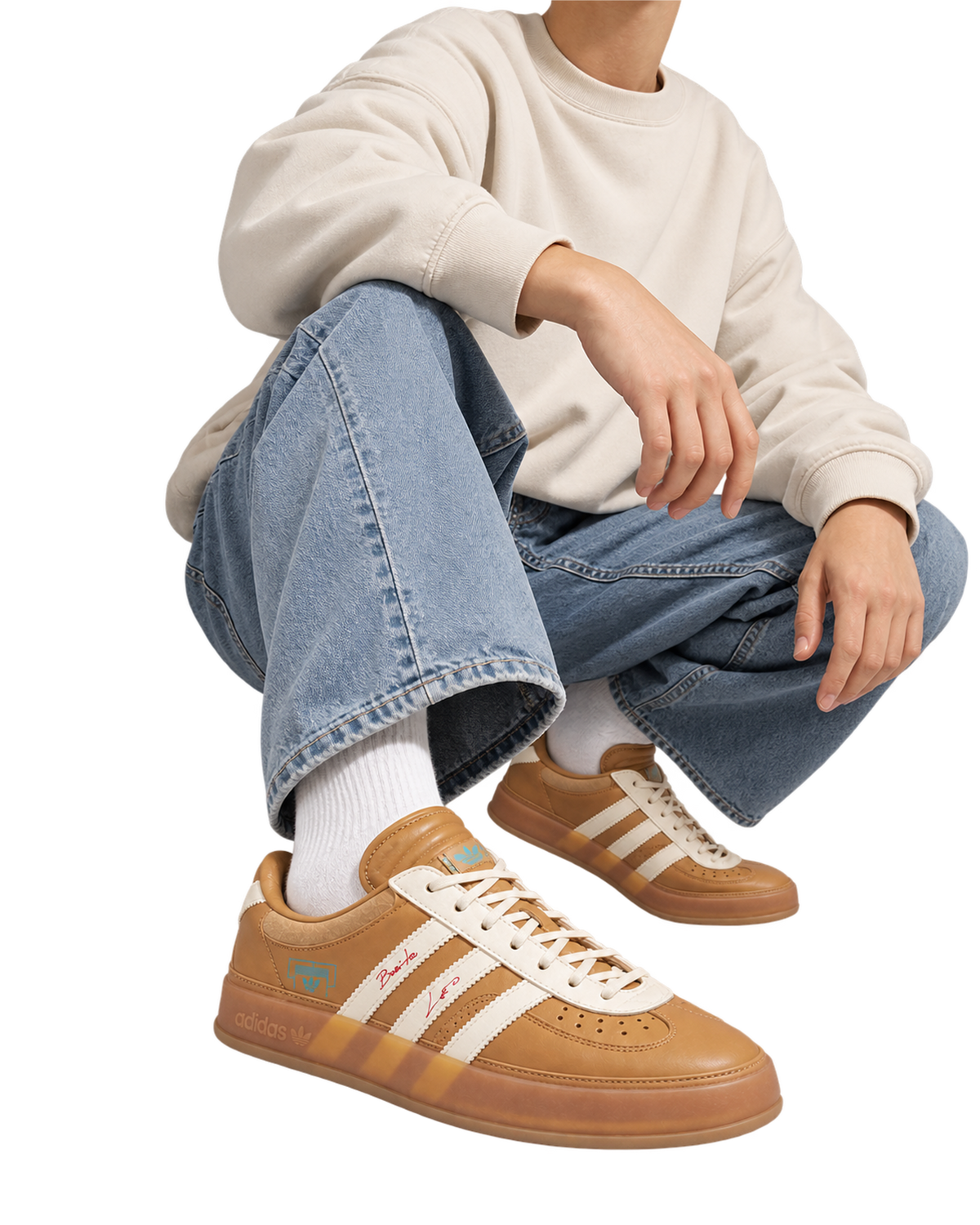 Adidas Bad Bunny x Lionel Messi x Gazelle Indoor 'Cardboard'