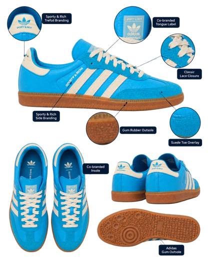 Adidas Samba OG 'Blue Rush' X Sporty & Rich