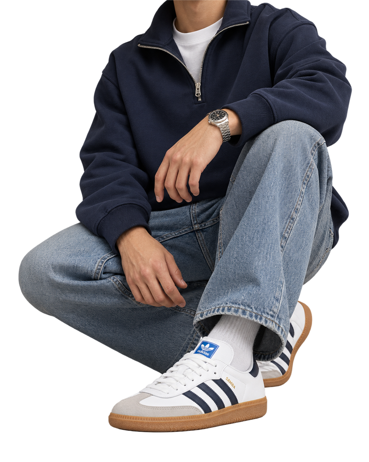 Adidas Samba OG 'White Night Indigo Gum'
