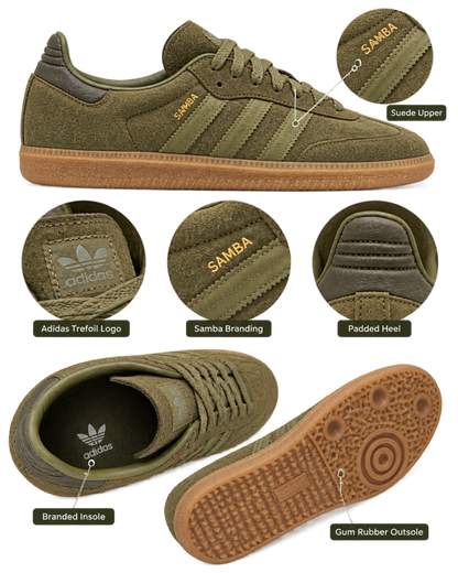 Adidas Samba 'Olive Strata Gum'