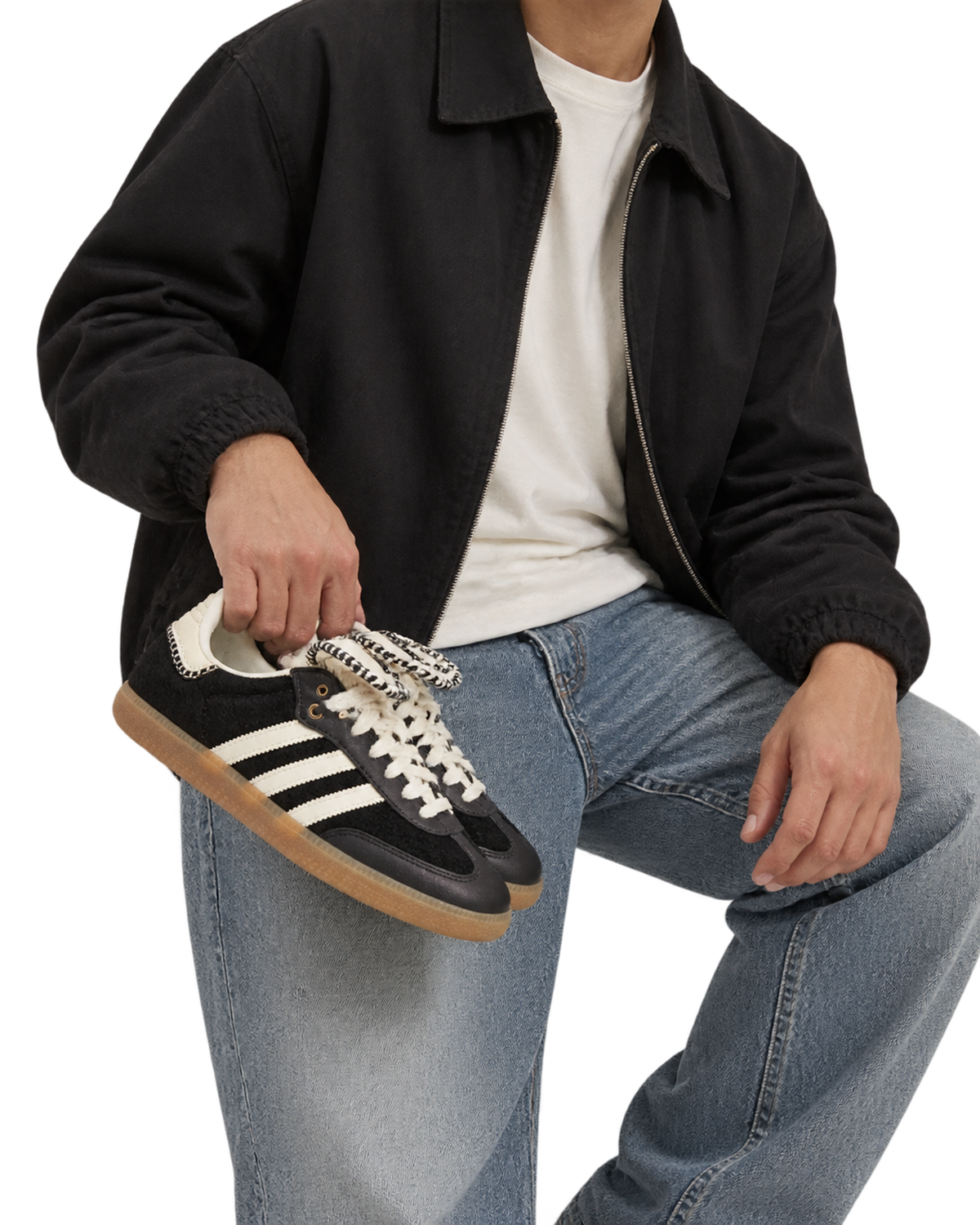 Adidas Samba Pony 'Black' x Wales Bonner