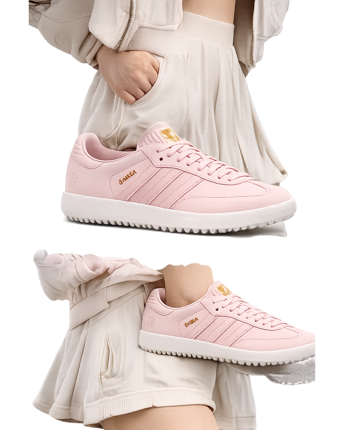 Adidas Samba Spikeless Golf SE 'Clear Pink'