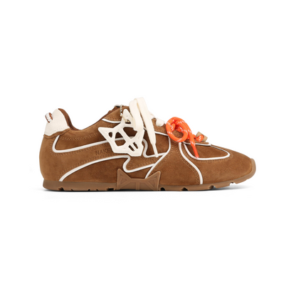 Adored Tan/White Suede