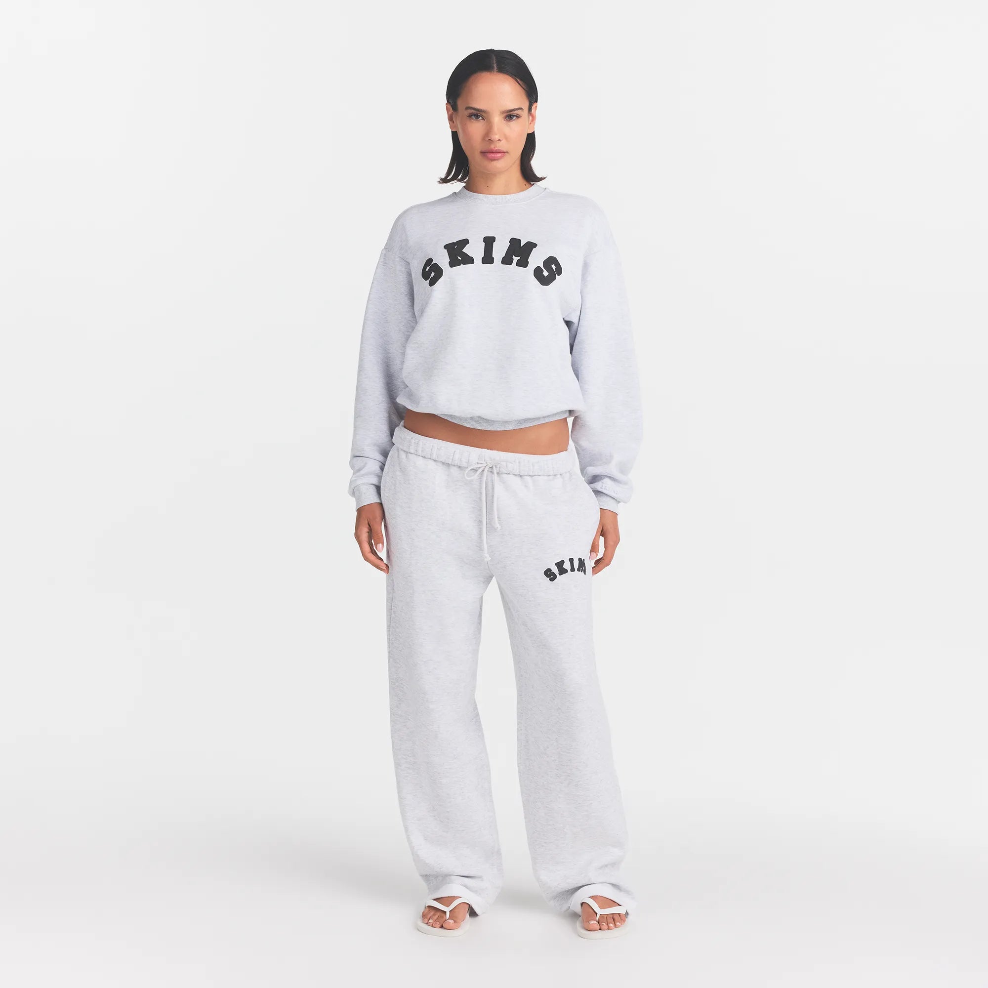 Cotton Fleece Logo Classic Straight Leg Pant