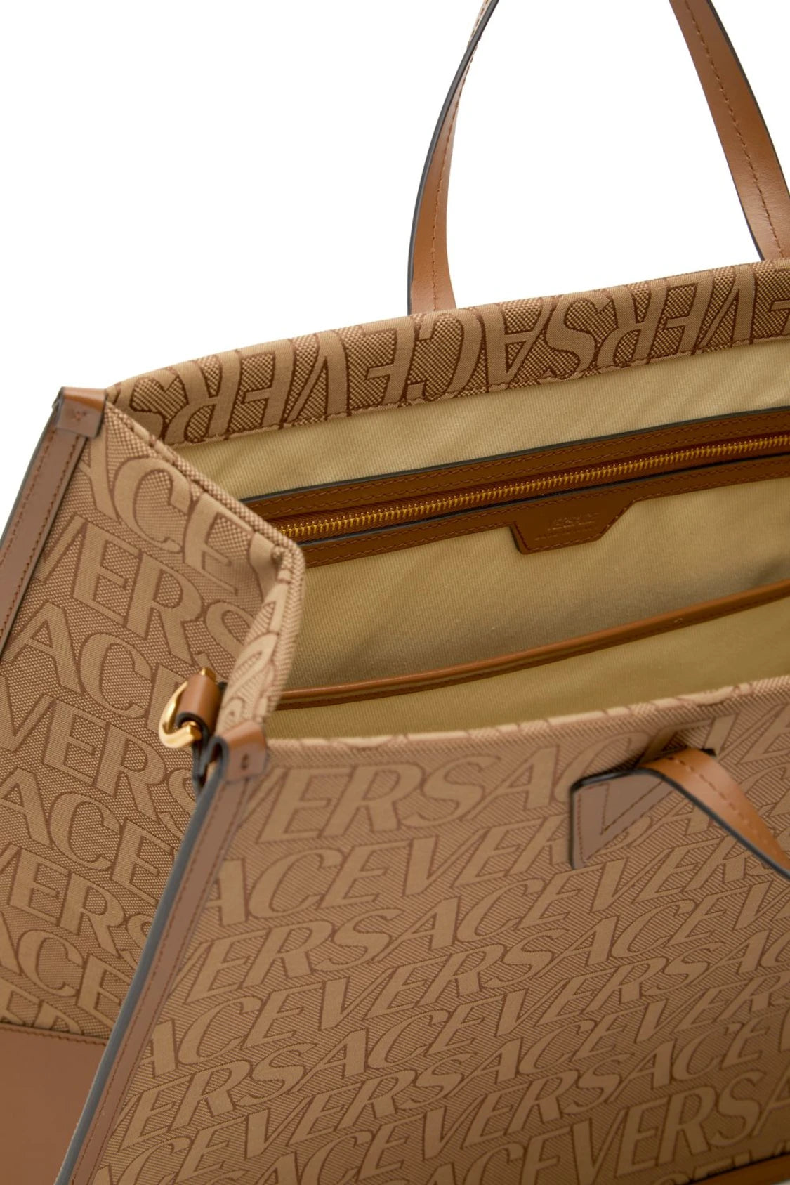 Versace Versace Large fabric & leather tote bag - Bags | Shop From The Mirage