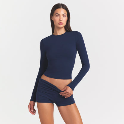 Cotton Jersey Long Sleeve T-shirt
