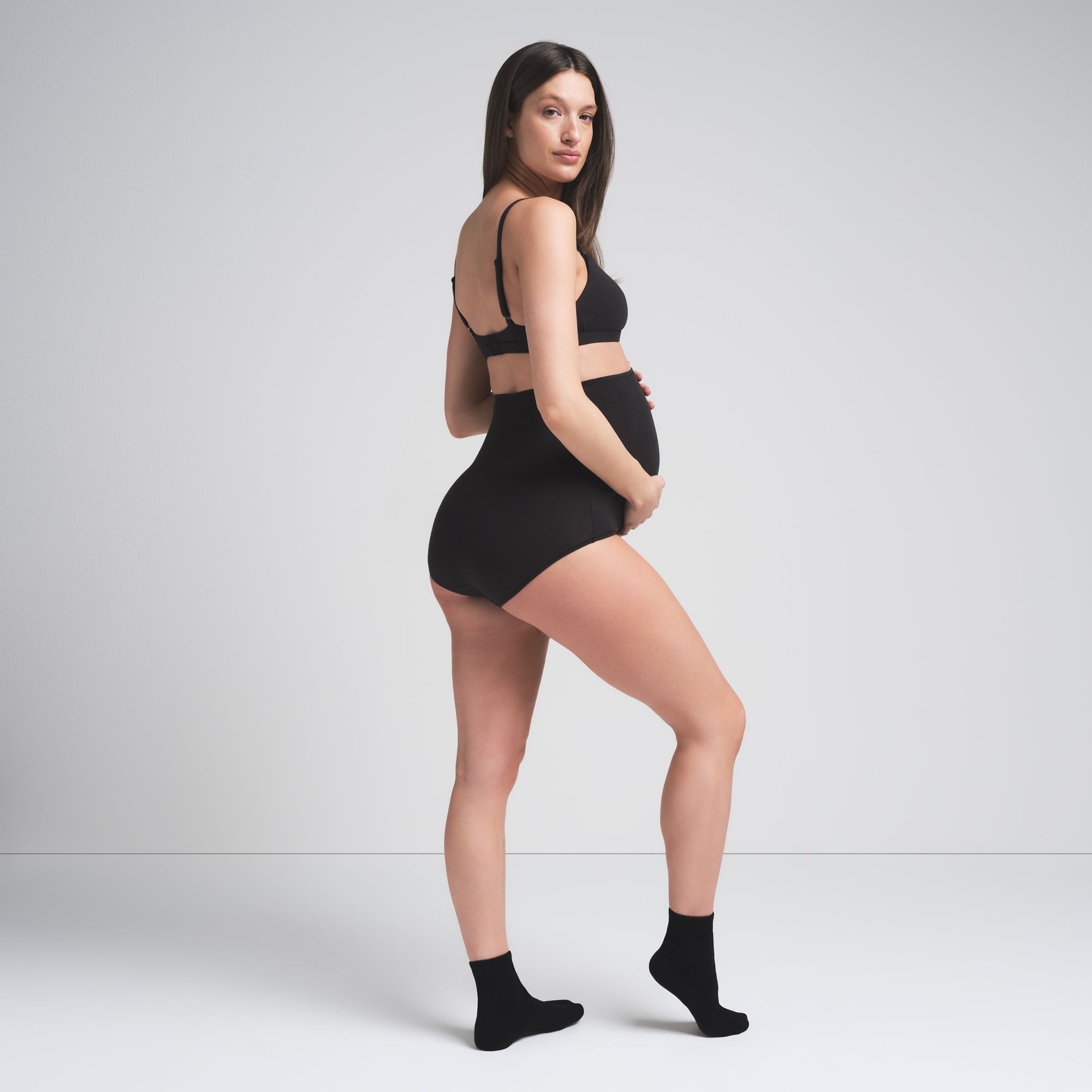 Cotton Jersey Maternity High-waisted Brief
