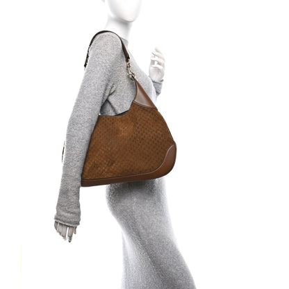 GG Suede B Medium Shoulder Bag Bro