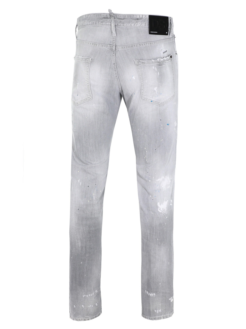 Dsquared2 Multi Paint Abstract Jeans in Grey