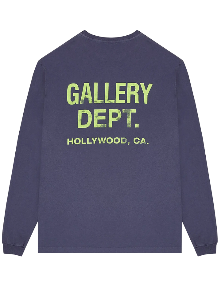 Gallery Dept Souvenir Long Sleeve T-Shirt in Navy