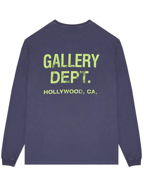 Gallery Dept Souvenir Long Sleeve T-Shirt in Navy