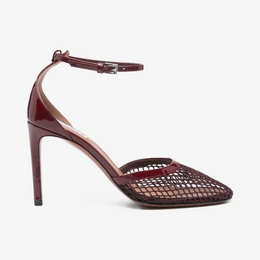 Alaïa 90mm ankle-strap mesh pumps