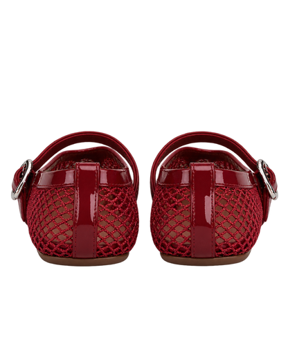 Alaïa Carmine BALLET FLATS IN FISHNET