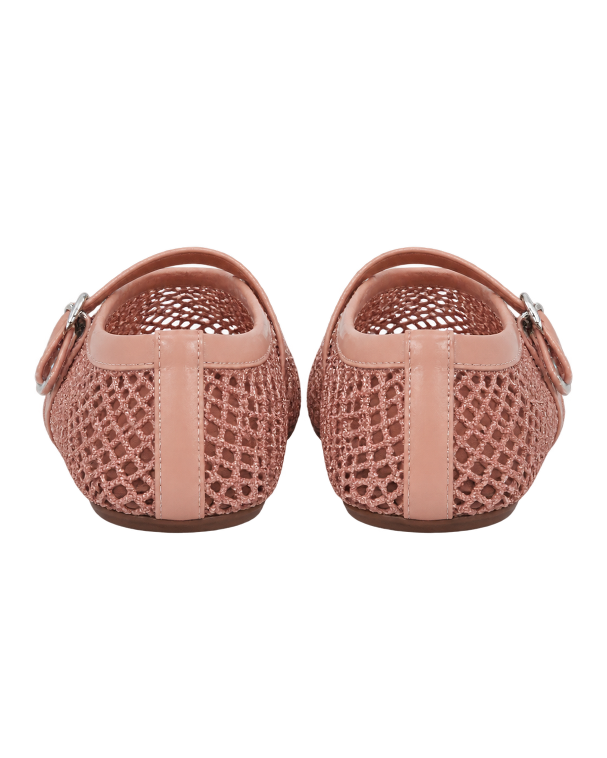 Alaïa Nude BALLET FLATS IN FISHNET