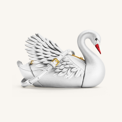 Alani Swan Shaped Crossbody Bag - Silver