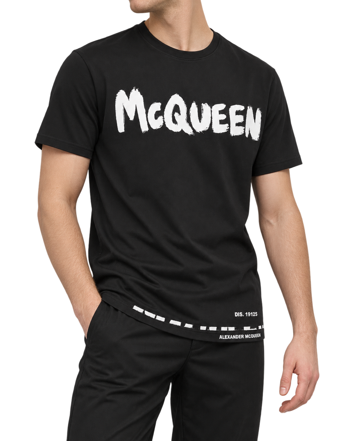 Alexander McQueen Men's Graffiti Logo T-Shirt