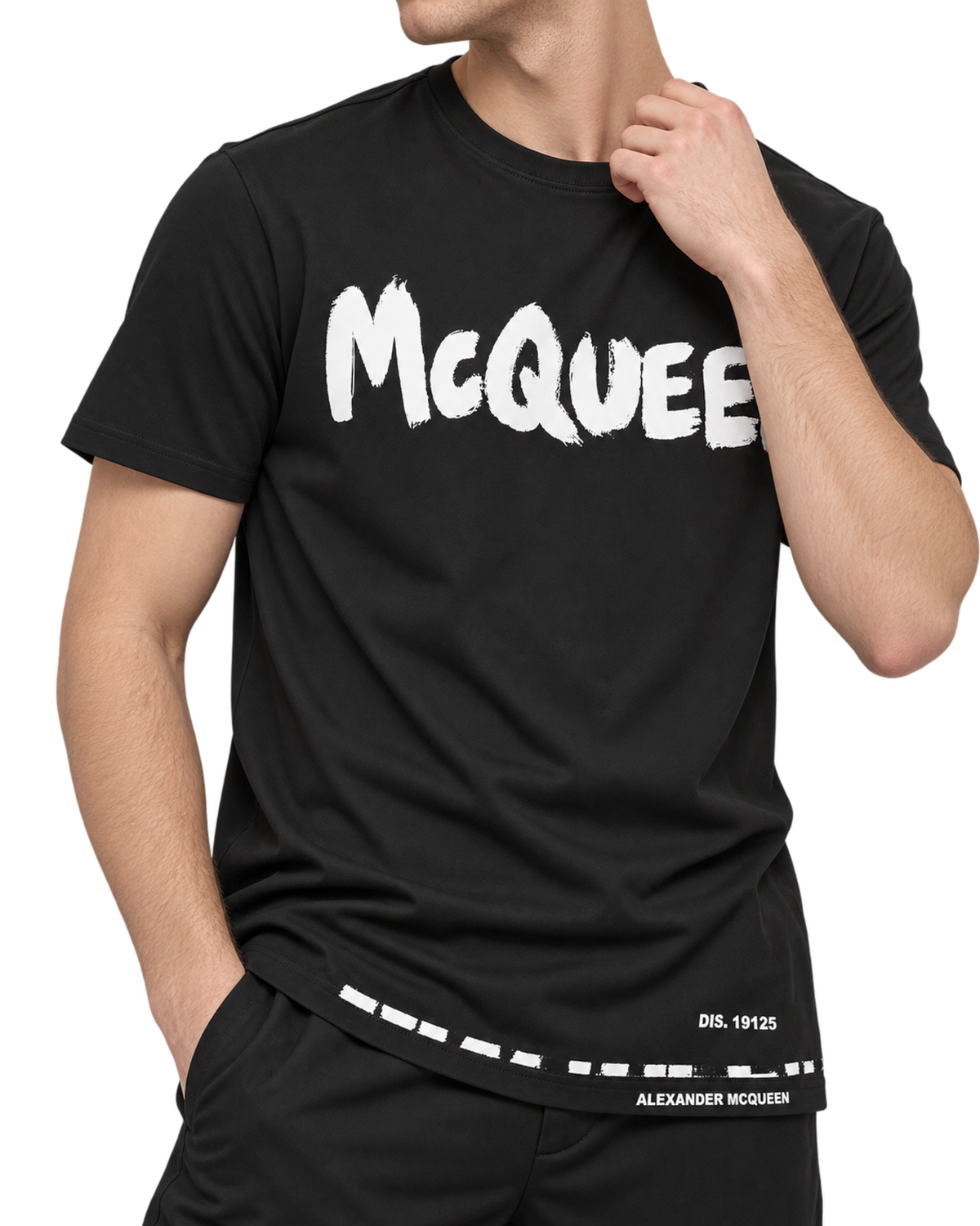 Alexander McQueen Men's Graffiti Logo T-Shirt