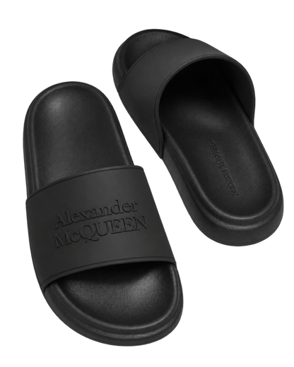 Alexander McQueen Pool Slides in Rubber