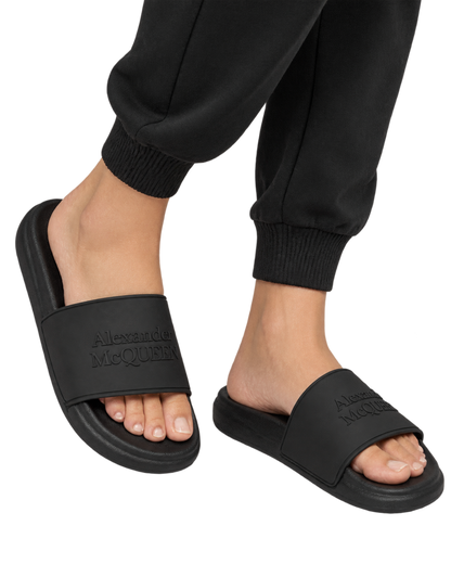 Alexander McQueen Pool Slides in Rubber