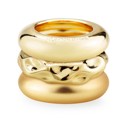 Aliah Stacked Rings Gold