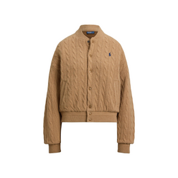 American Style Ribbed Trim Bomber Jacket