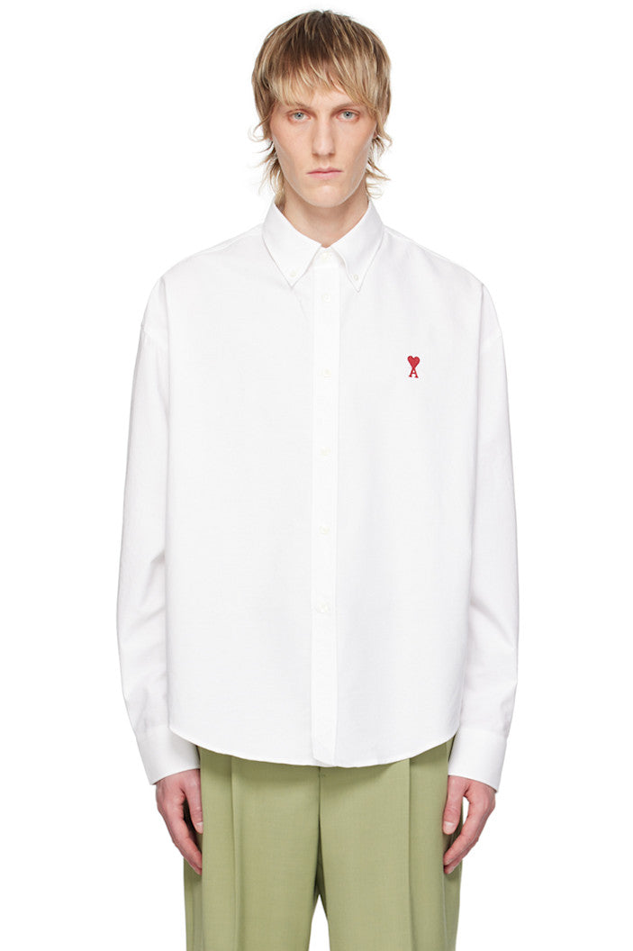 AMI PARIS AMI Paris White Ami de Cœur Shirt - Size: XL Shirts | Shop From The Mirage