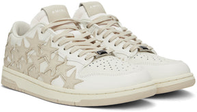 Amiri Beige & White Stars Low Sneakers