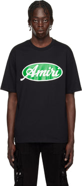 AMIRI Black 'Amiri' Oval T-shirt
