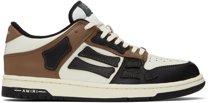 Amiri Amiri Black & Brown Skel Top Low Sneakers - Size: UK 6 Sneakers | Shop From The Mirage