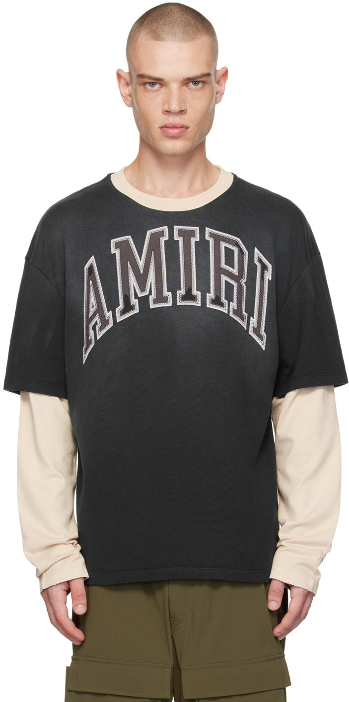 AMIRI Black & Off-White Vintage T-shirt