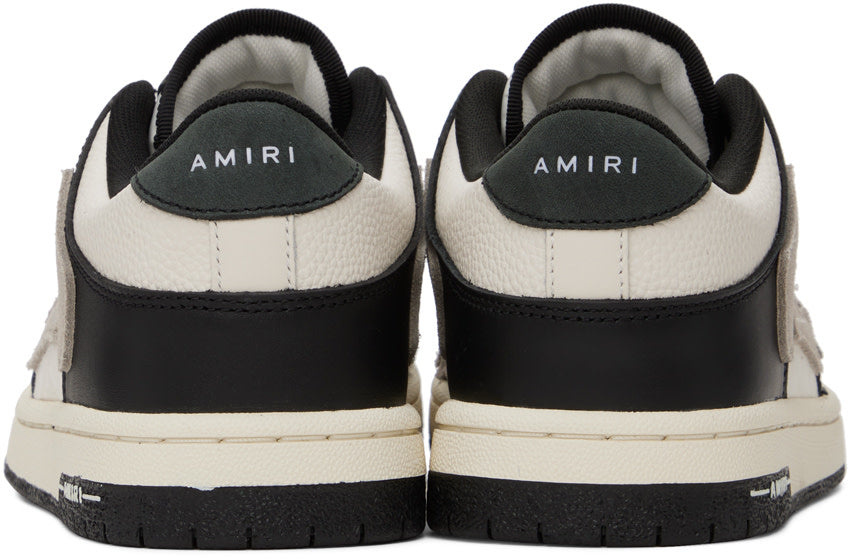Amiri Amiri Black & Taupe Skel-Top Low Sneakers - Size: UK 6 Sneakers | Shop From The Mirage