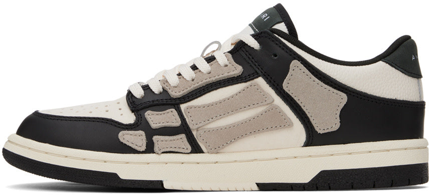 Amiri Amiri Black & Taupe Skel-Top Low Sneakers - Size: UK 6 Sneakers | Shop From The Mirage