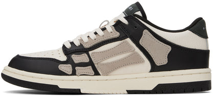 Amiri Amiri Black & Taupe Skel-Top Low Sneakers - Size: UK 6 Sneakers | Shop From The Mirage