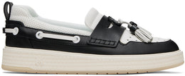 Amiri Black & White MA Tassle Hybrid Boat Shoes