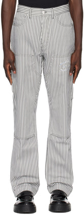 AMIRI Black & White Motors Carpenter Jeans