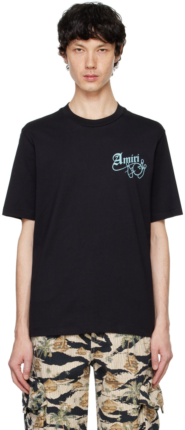 AMIRI Black Bowling T-Shirt
