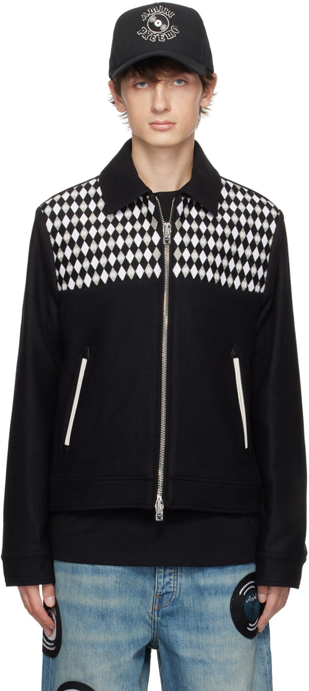 AMIRI Black Diamond Embroidered Jacket