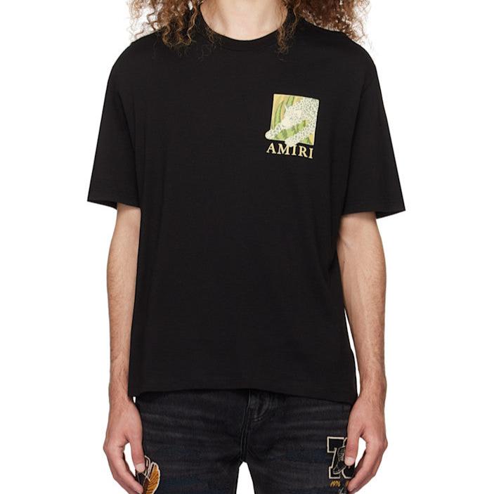 Amiri AMIRI Black Leopard T-Shirt - T-Shirts | Shop From The Mirage