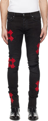 AMIRI Black MA Quad Applique Jeans