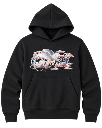AMIRI Black Pegasus Script Hoodie